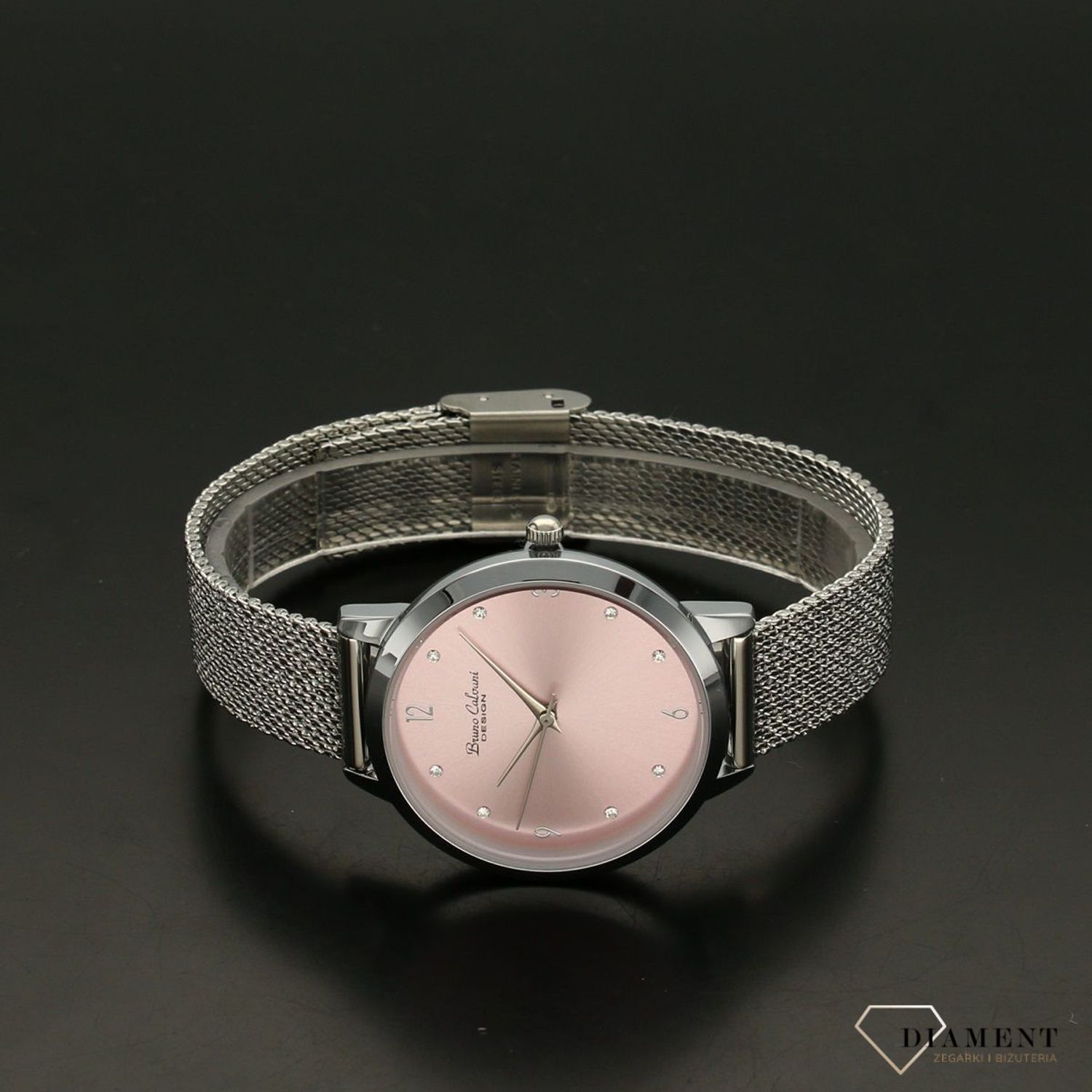 Zegarek damski Bruno Calvani BC90386 srebrny z różową tarczą (1).jpg